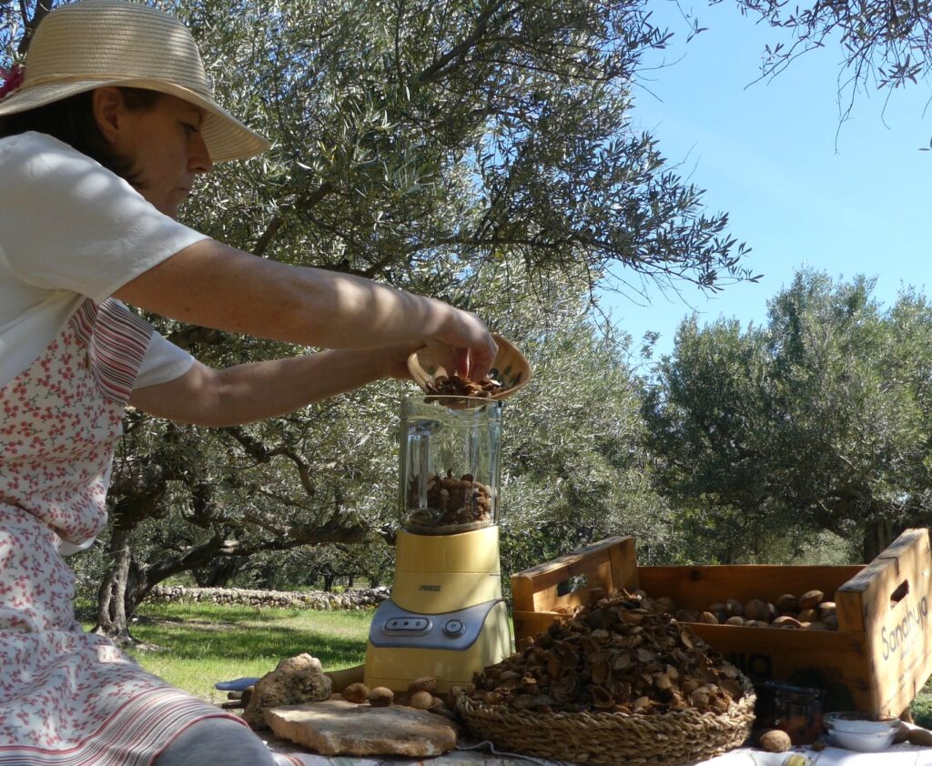 anadir-las-almendras-a-la-batidora